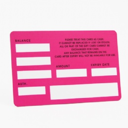 4 Color Offset Printing PVC Scratch Card