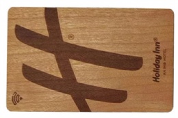 Bamboo wood RFID hotel key card