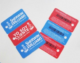 Plastic Barcode Key Tags