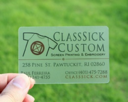 Transparent Clear PVC Card